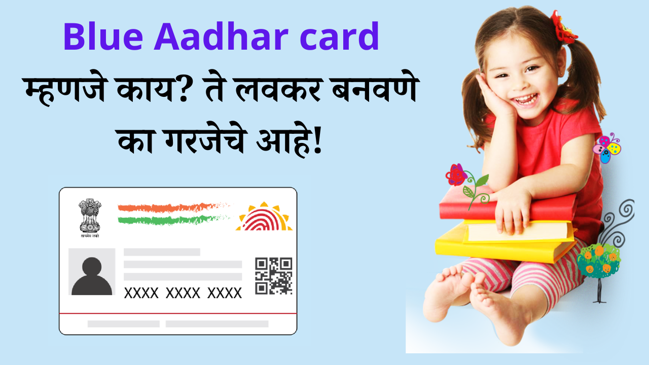 Blue Aadhar card